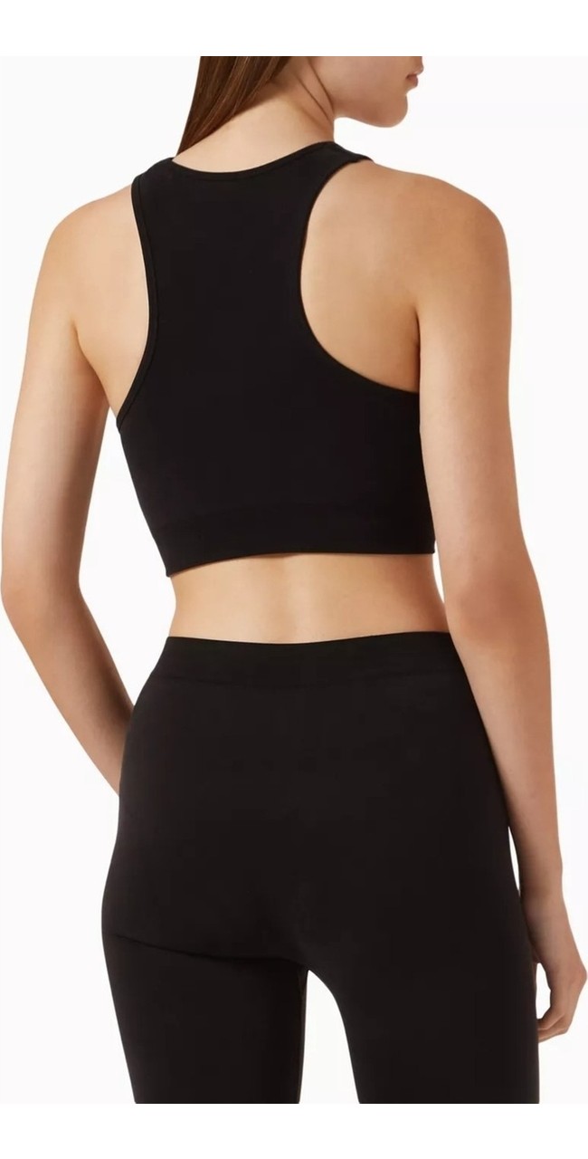 Cropped Cupro Kısa Top, Dikişsiz, Esnek ve Etik Üretimle Şekillendirici Tasarım görsel 8