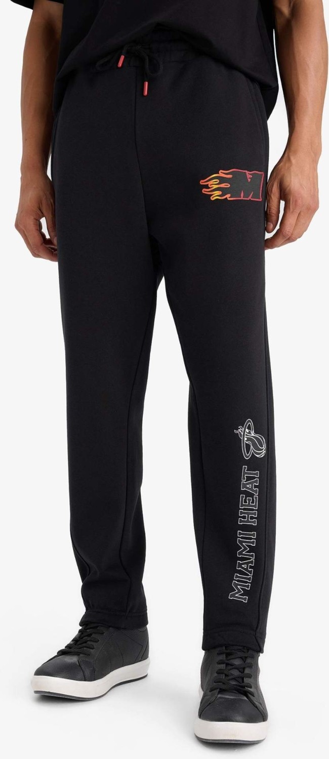 DeFacto NBA Miami Heat Kalın Jogger Eşofman Altı Standart Fit Cepli Esnek Bantlı Paça D6561AX25SP görsel 4
