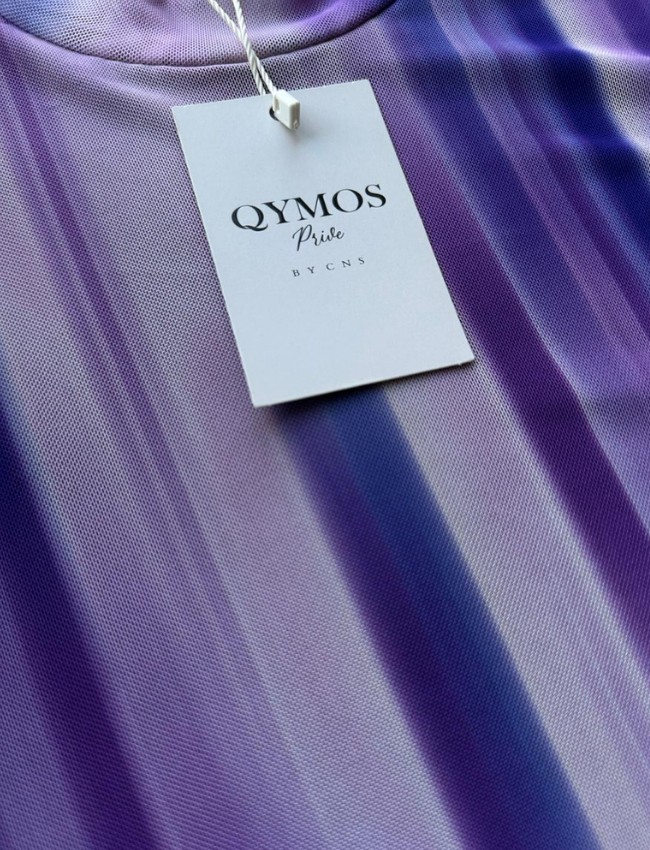 Qymos Prive Batik Desenli Güneş Geçiren & Bronzlaştıran Hava Geçirgen Bone ve Eşarplı Tesettür Mayo görsel 8