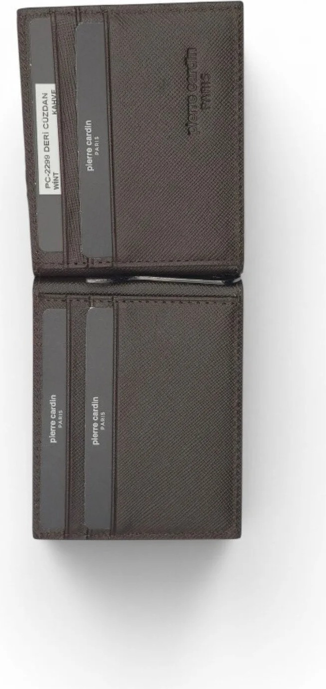 Pierre Cardin Para Klipsli Erkek %100 Deri Kartlık Cüzdan Saffiano - Erkek Deri Aksesuar - PC2299 görsel 7