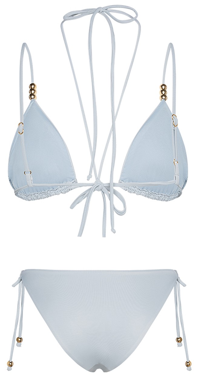 Bonesta Swimwear Canna Gri Üçgen Bikini Takımı görsel 2