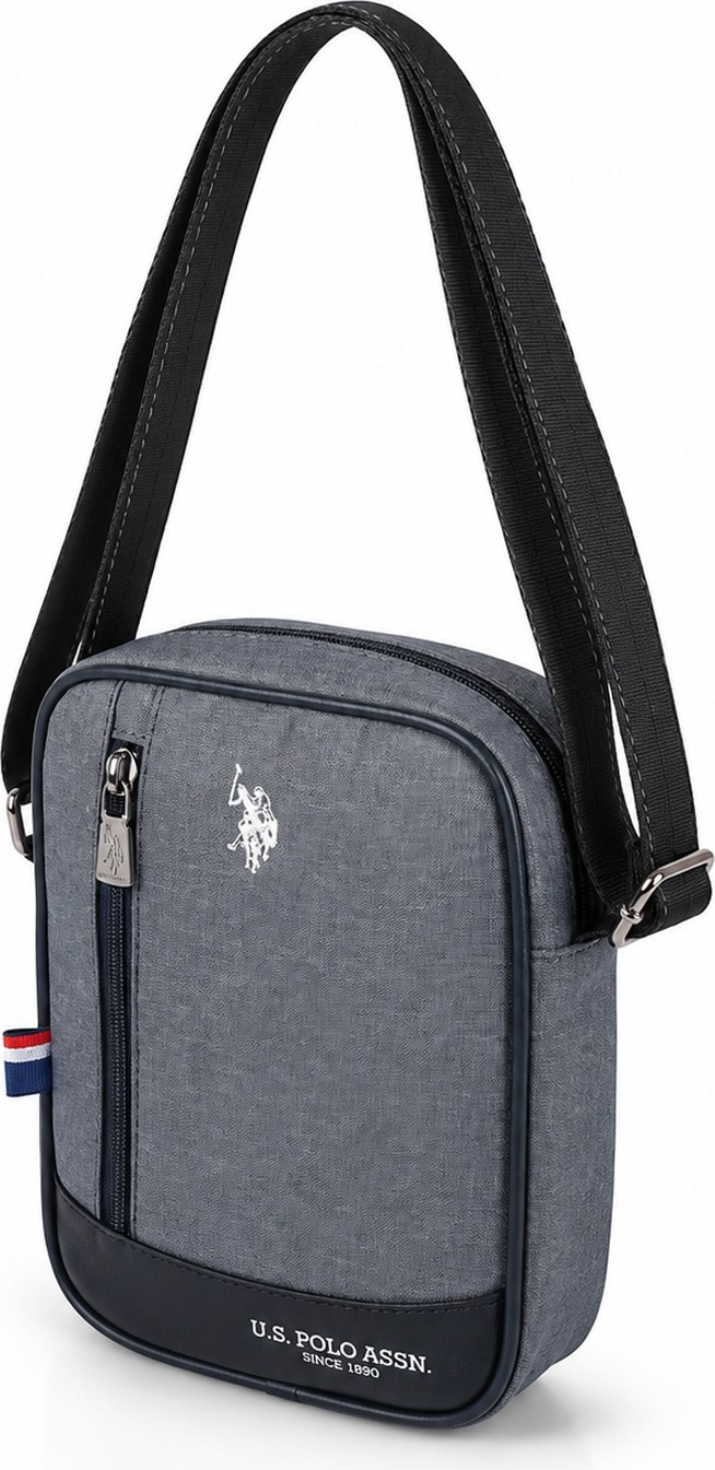 U.S. Polo Assn. Erkek Çapraz Askılı Çanta Gri 26086 görsel 2