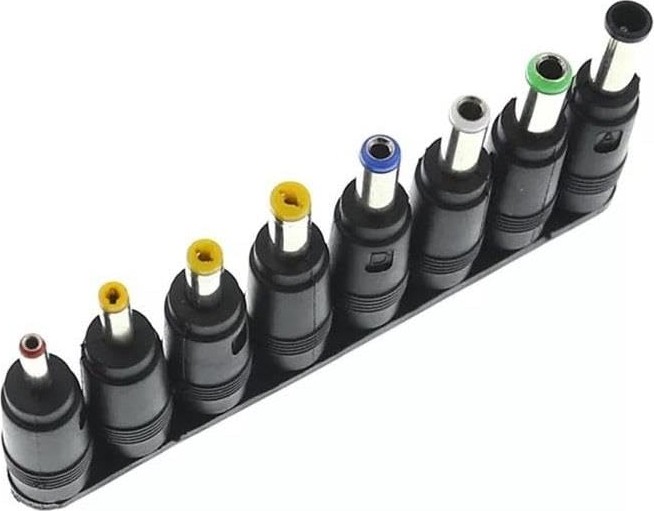 Aesco 8in1 5.5 * 2.1-2.5mm Adaptör Dc Uç Çevirici Set Konnektör Başlık görsel 4