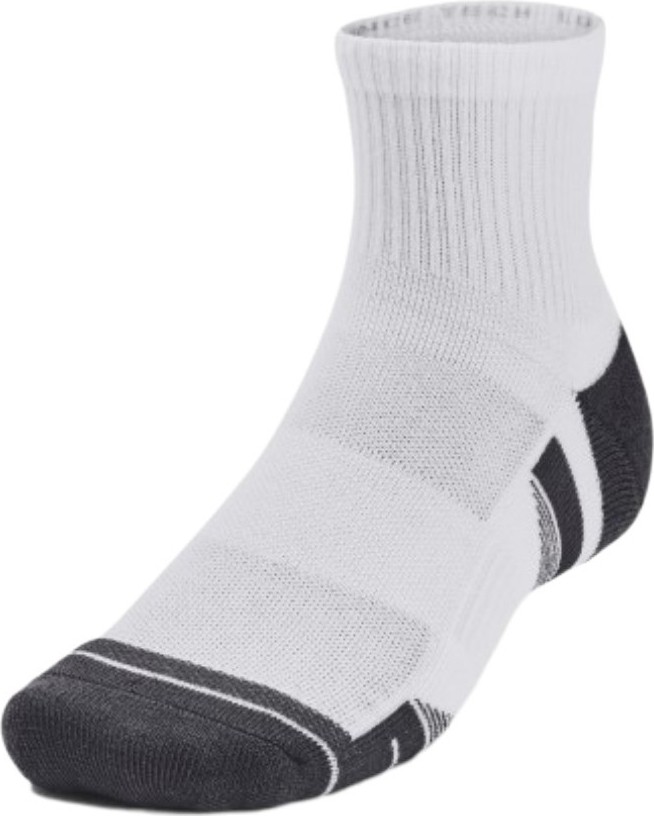 Under Armour New Ua Perf Tech 3pk Qtr Beyaz Unisex Çorap görsel 2