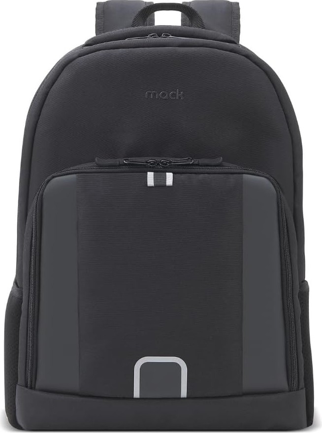 Happy Trend Mack Luna Eco MCE-1201 Çevre Dostu Reflektörlü Laptop Çantası, Seyahat Sırt Çantası, Macbook Sırt Çantası, Erkek Kadın 15.6 Inç Bilgisayar Çantası, Siyah görsel 2