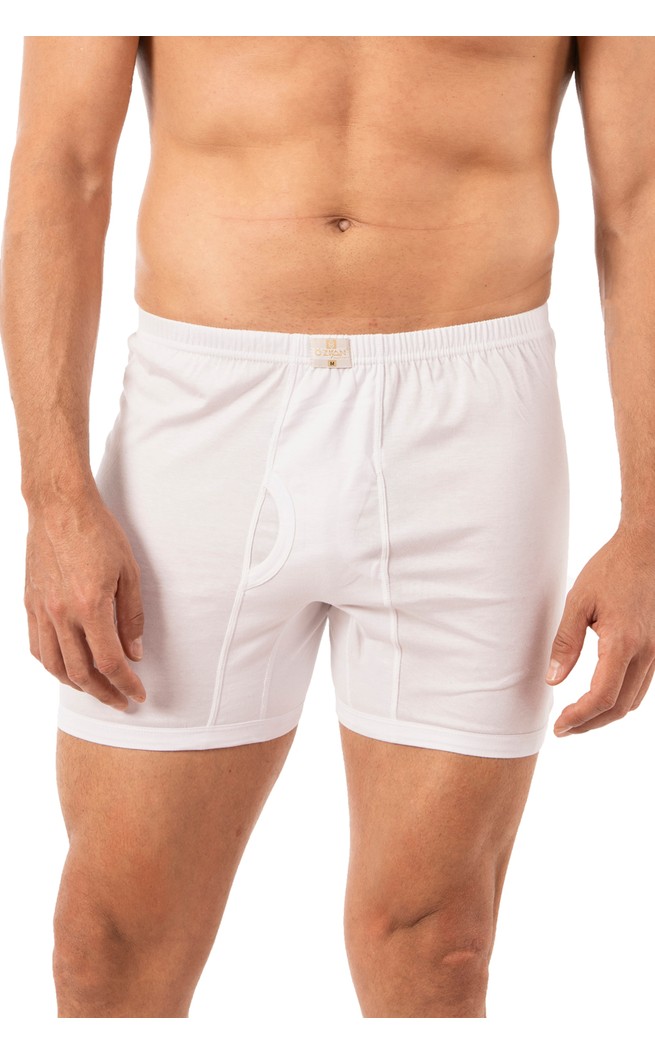 Özkan Underwear Özkan 0043 6'lı Paket Erkek %100 Pamuklu Penye Süprem Kumaş Esnek Rahat Torbalı Paçalı Don Boxer Külot görsel 4