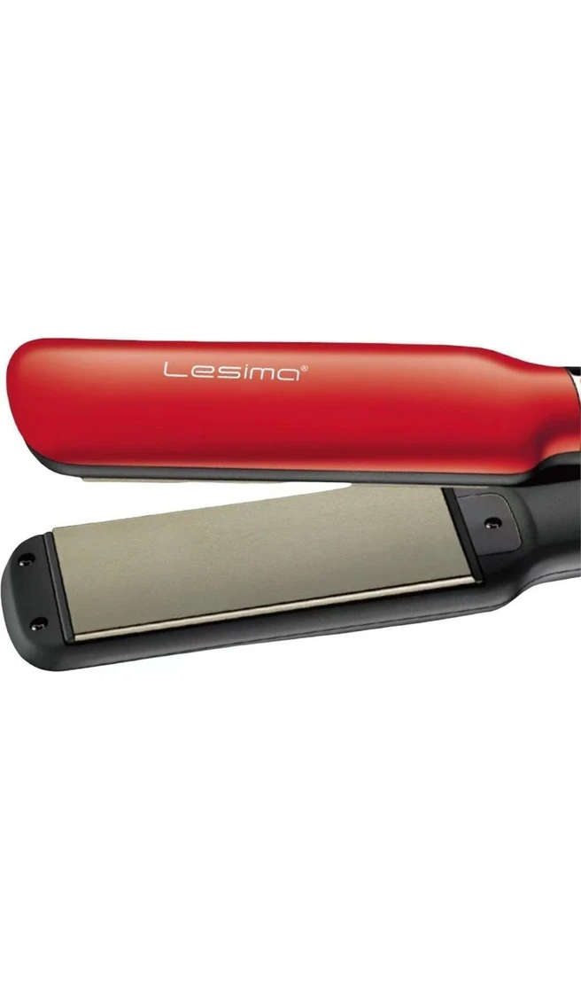 Resim Kırmızı 450 Derece Isı Saç Şekillendirici ve Düzleştirici Maşası 