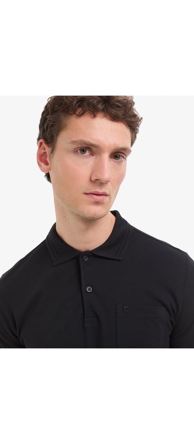 Pierre Cardin Erkek Bordo Regular Fit %100 Pamuk Cepli Kıvrılmaz Düğmeli Polo Yaka Basic Tişört 50325290-VR014 görsel 2