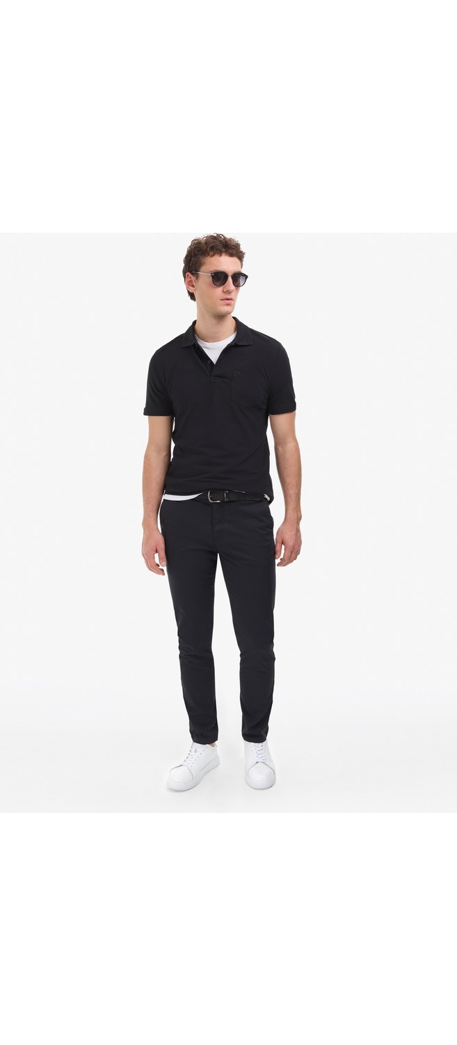 Pierre Cardin Erkek Bordo Regular Fit %100 Pamuk Cepli Kıvrılmaz Düğmeli Polo Yaka Basic Tişört 50325290-VR014 görsel 4