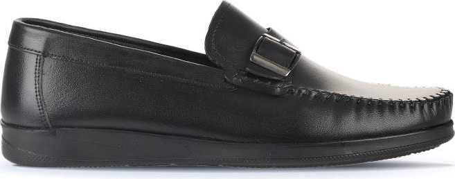 Bueno Shoes Siyah Deri Erkek Loafer 21Ma122