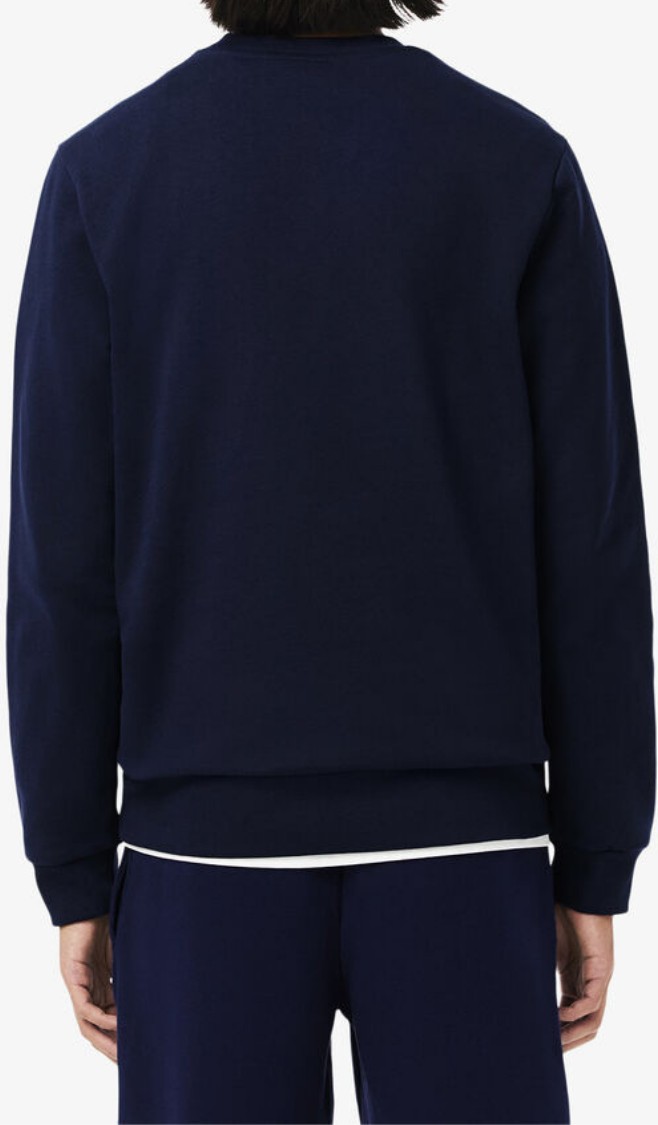 Lacoste Erkek Classic Fit Bisiklet Yaka Lacivert Sweatshirt görsel 6