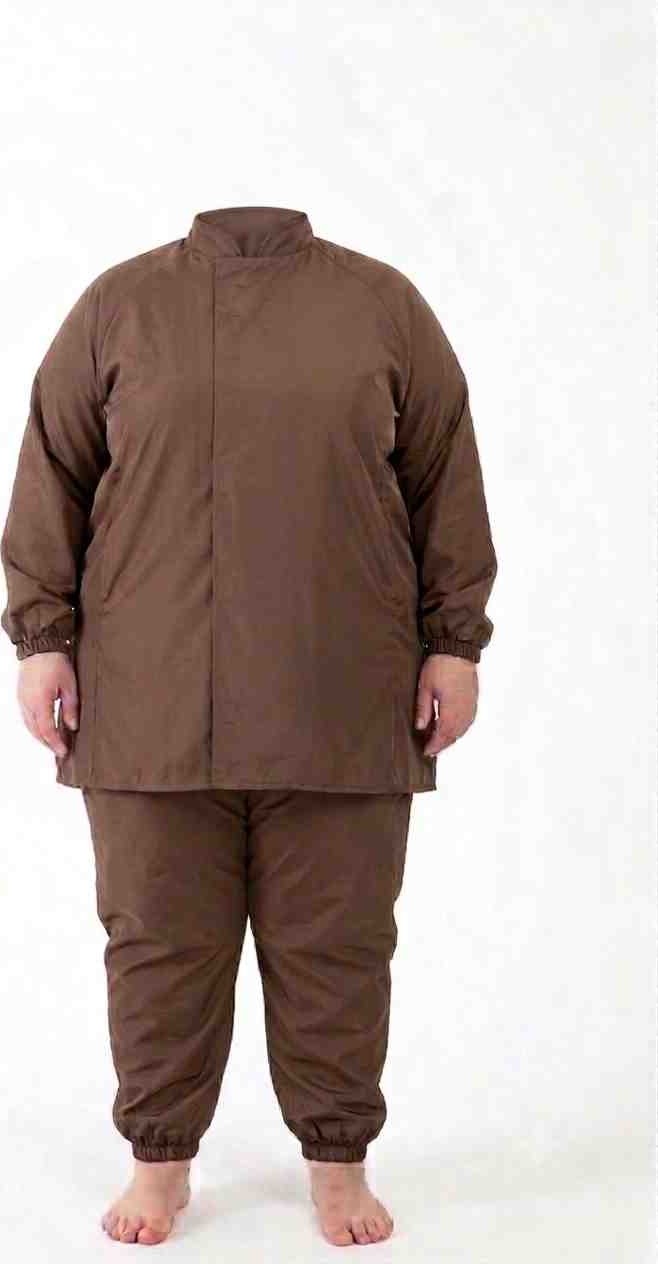 Büyük Beden Kadın Haşema Paraşüt Kumaş Su ITICI.7XL-8XL-9XL-10XL-11XL görsel 3