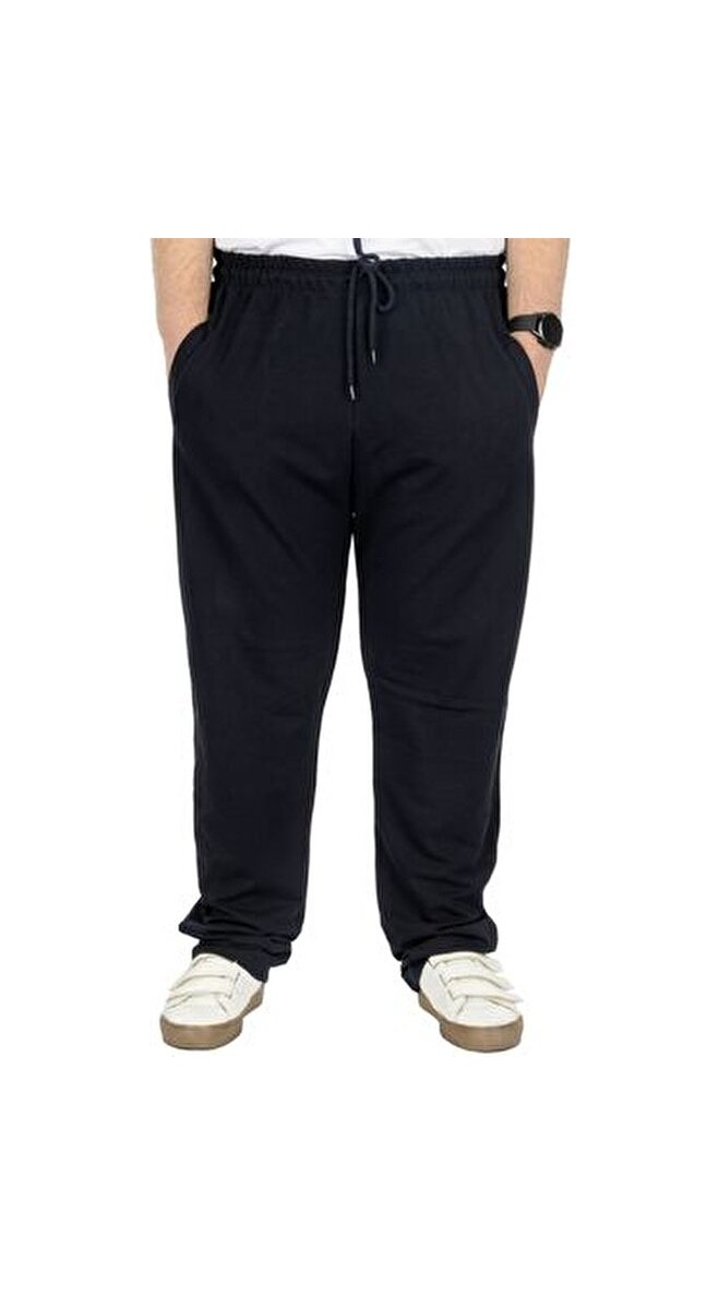 ModeXL Büyük Beden Erkek Eşofman Altı Classic 2 Ip 11100 Bordo görsel 5