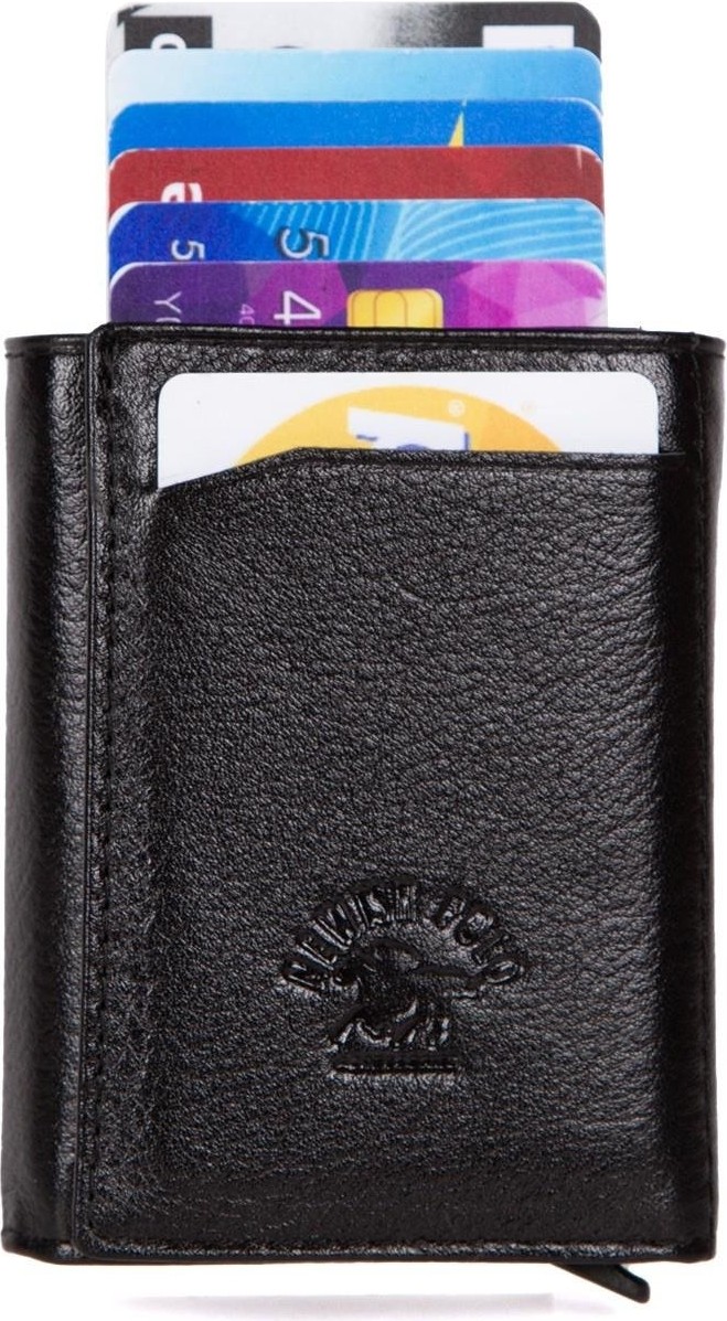 Newish Polo Erkek Hakiki Deri Cüzdan ve Kartlık - newpolo091 - Siyah