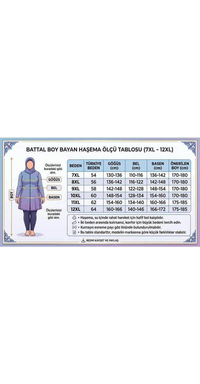 Büyük Beden Kadın Haşema Paraşüt Kumaş Su ITICI.7XL-8XL-9XL-10XL-11XL görsel 6