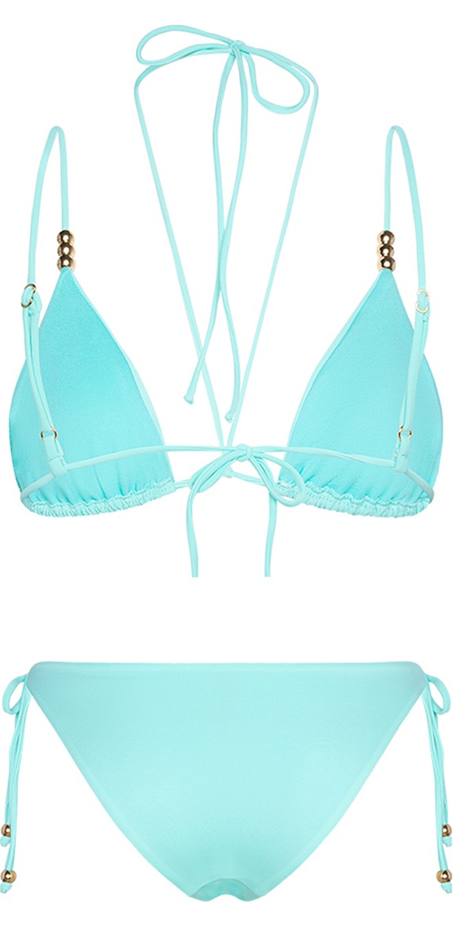 Bonesta Swimwear Canna Gri Üçgen Bikini Takımı görsel 4