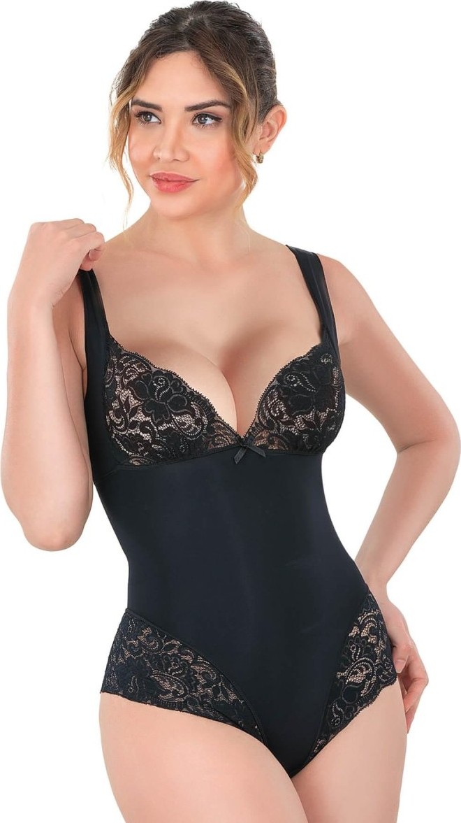 Hace Bazaar Arias Closet Siyah Mı Emay 2947 Dantelli Agraflı Body Korse -Hcb