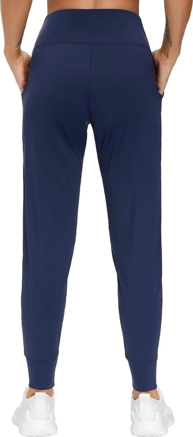 Storekadın Yüksek Bel Yoga Koşu Egzersiz Joggers Hafif Eşofman Altı görsel 4