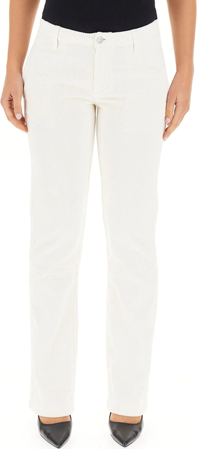 Calvin Klein Kadın / Kız Beyaz Calvin Klein Cotton Corduroy Stra, Ybı Kadın Beyaz Pantolon