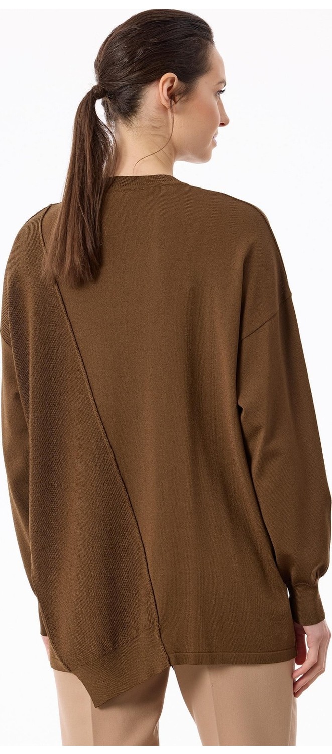 Belirtilmemiş 21872 Örgü Detaylı Rayon Kazak görsel 2