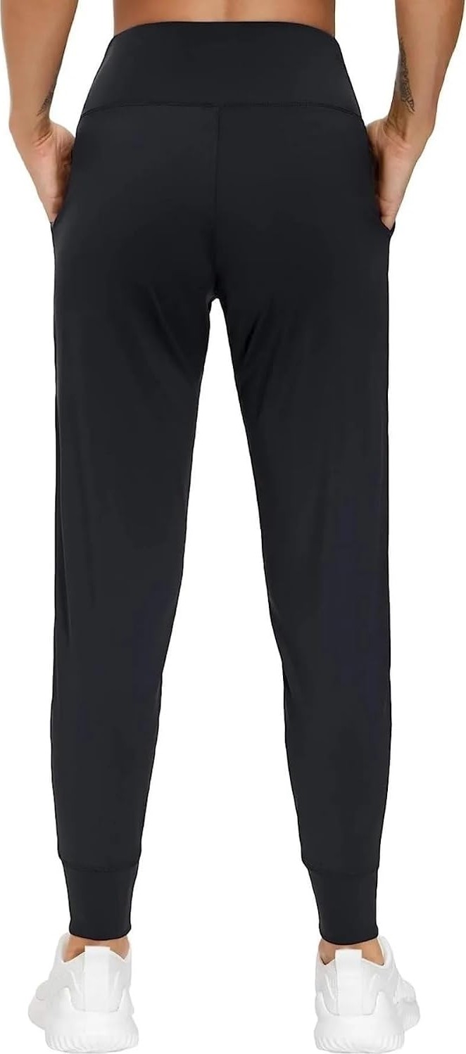 Storekadın Yüksek Bel Yoga Koşu Egzersiz Joggers Hafif Eşofman Altı görsel 5