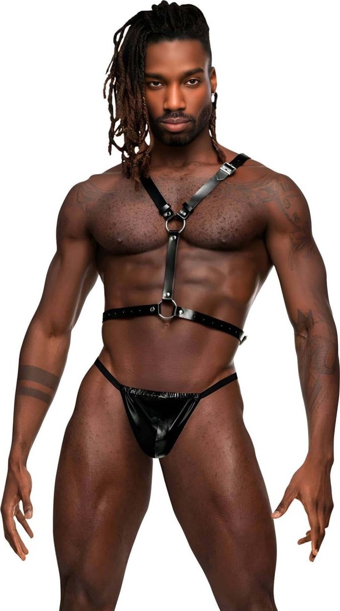Beruflic Melek Kanatlı Erkek Deri Harness, Erkek Fantezi Kostüm, Deri Kanatlı Harness - BRFM150 Under Mo görsel 4