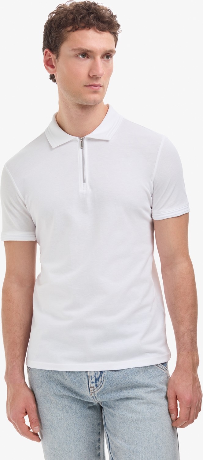 Pierre Cardin Erkek Siyah Slim Fit %100 Pamuk Kıvrılmaz Polo Yaka Basic Tişört 50325311-VR046