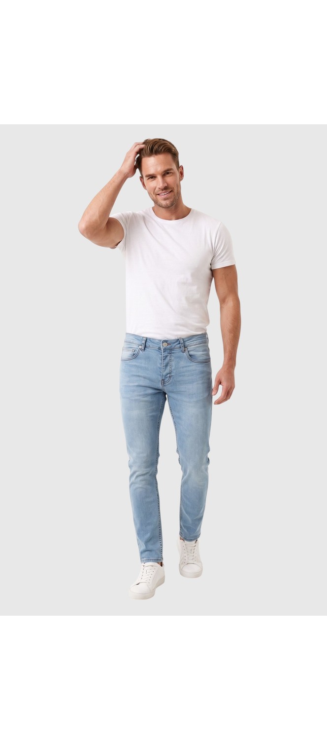 Deepsea Erkek Slim Fit Dar Kesim Likralı Lacivert Kot Pantolon, Dar Paça Ince Esnek Jean 2608306 görsel 4