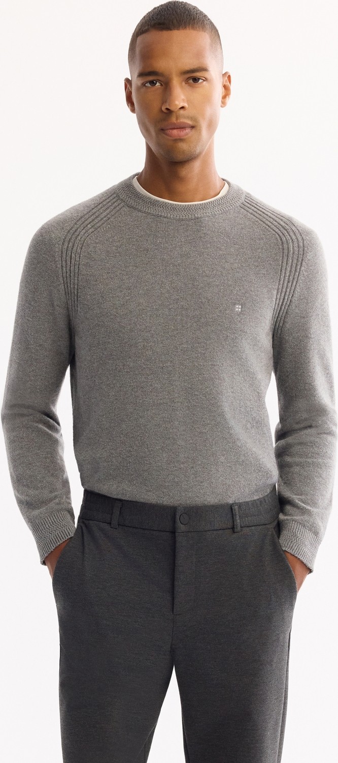 AVVA Erkek Antrasit Yanı Lastikli Viskon Karışımlı Slim Fit Chino Pantolon A52Y3053 görsel 7