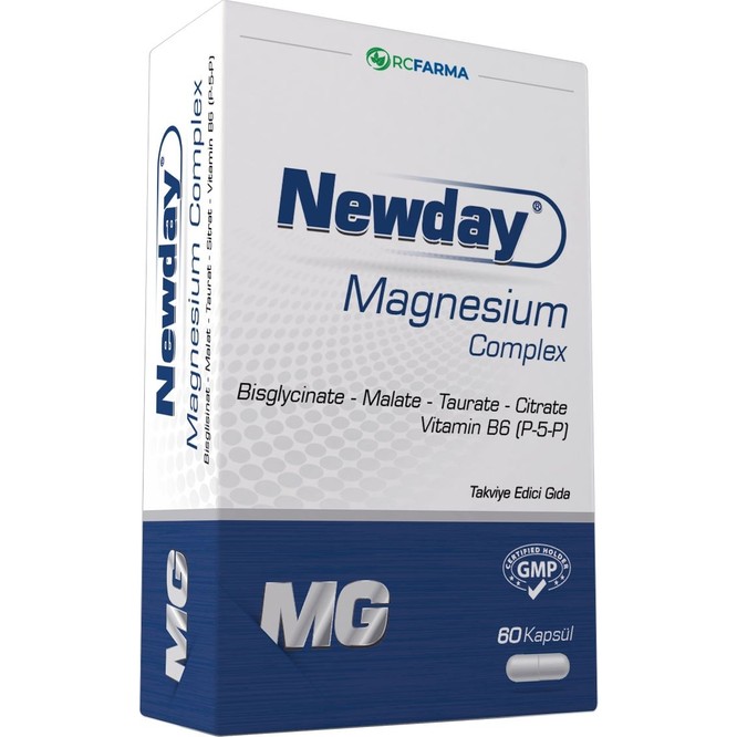 RCFARMA Newday Magnezyum Complex 60 Kapsül