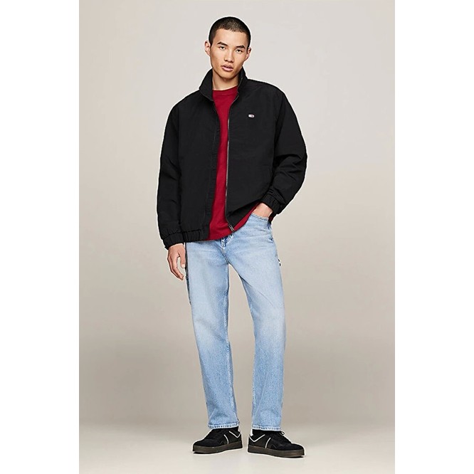 Tommy Hilfiger Erkek Günlük Siyah Yağmurluk