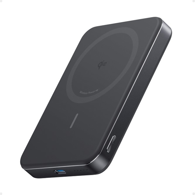 Anker MagGo 10.000 mAh Powerbank, Manyetik Kablosuz Şarj, Siyah - A1664