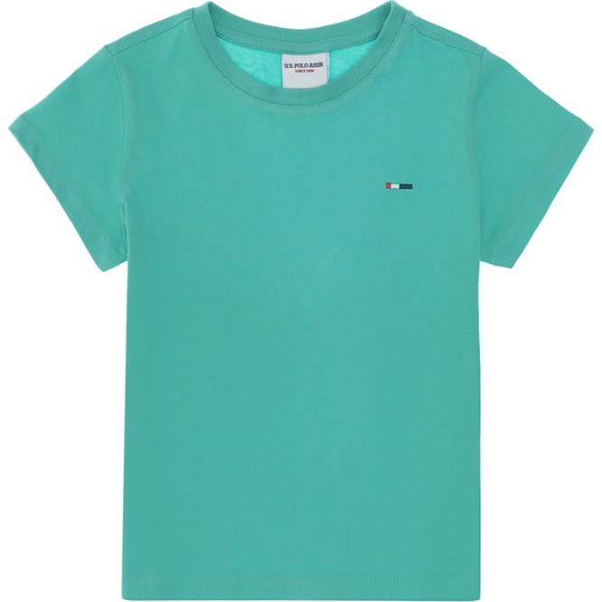 U.S. Polo Assn. Erkek Çocuk Mint Basic Bisiklet Yaka Tişört 50306548-VR090