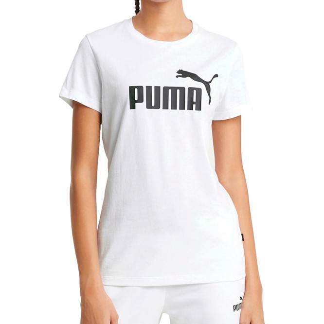 Puma ESS Logo Tee Beyaz Kadın Kısa Kol T-Shirt