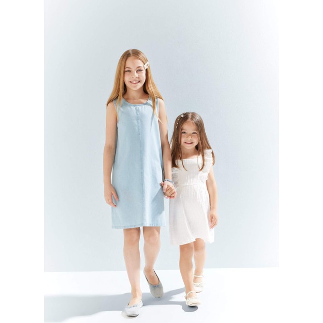 DeFacto Kolsuz Poplin Yazlık Elbise Kız Bebek E8395A525SM