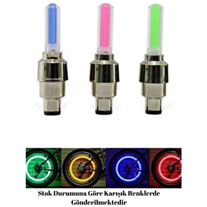 Ksmart 1 Çift LED Işıklı Hareket Sensörlü Mavi Işıklı Bisiklet Araba Motor Sibop Kapağı Lambası