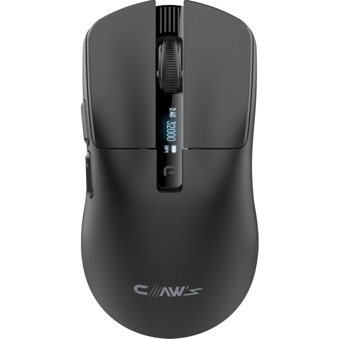 Claw's Venator 32000 Dpi Pixart Paw 3335 LCD Ekran - Chromatic Rgb - Makro Yazılım - Kablosuz Gaming Mouse (2.4ghz + Bt + Type-C)