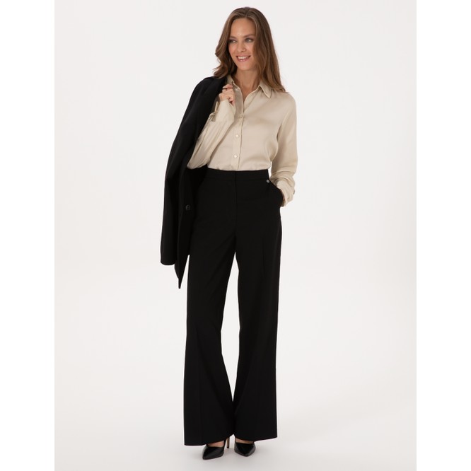 Pierre Cardin Kadın Siyah Palazzo Kumaş Pantolon 50319006-VR046