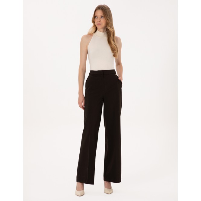 Pierre Cardin Kadın Kahverengi Palazzo Kumaş Pantolon 50319006-VR029