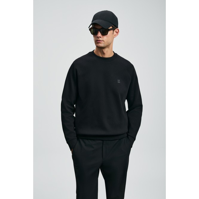 Lufian Grant Erkek Sweatshirt Siyah