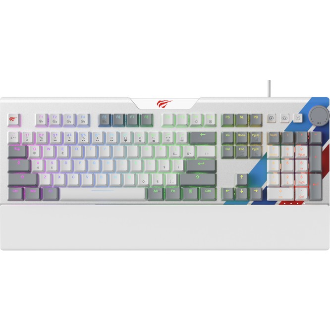 Havit Gamenote KB898L Pro Rgb Mekanik Oyuncu Klavye – Rgb, Full-Key Rollover, Ses Tekeri, Bilek Destekli