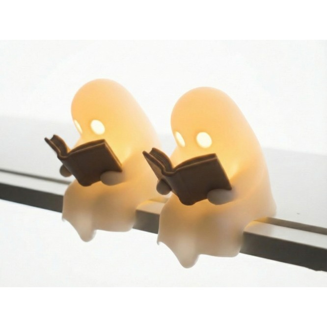 JS 3D Dreams Sevimli Hayalet Mini LED Lamba 2 Li Set
