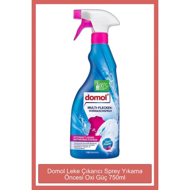 Domol Leke Çıkarıcı Sprey Yıkama Öncesi Oxi Güç 750 ml