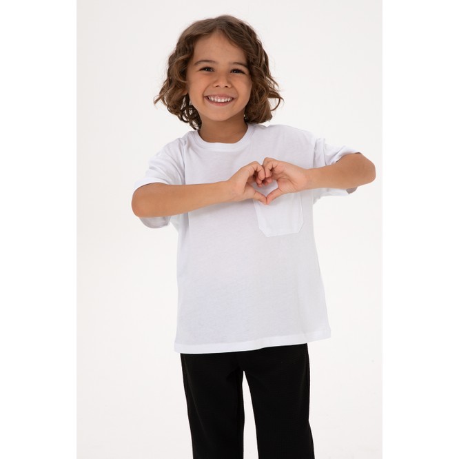 U.s. Polo Assn. Erkek Çocuk Beyaz Tişört 50314946-VR013