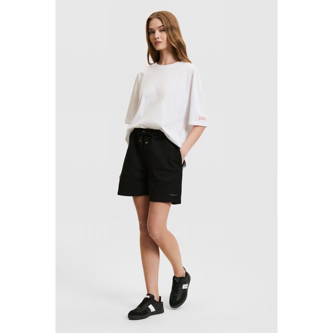 U.S. Polo Assn. Kadın Siyah Örme Şort 50319960-VR046