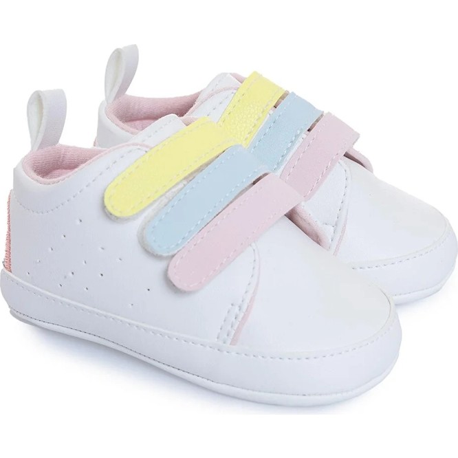 Hellobaby Kız Bebek Yürüme Öncesi Ayakkabı Cırt Bantlı