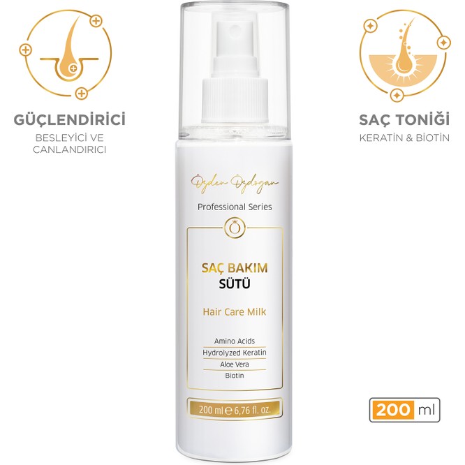 Özden Özdoğan Güçlendirici Saç Bakım Sütü 200 ml Keratin & Biotin İçeren Yumuşatma ve Parlaklık