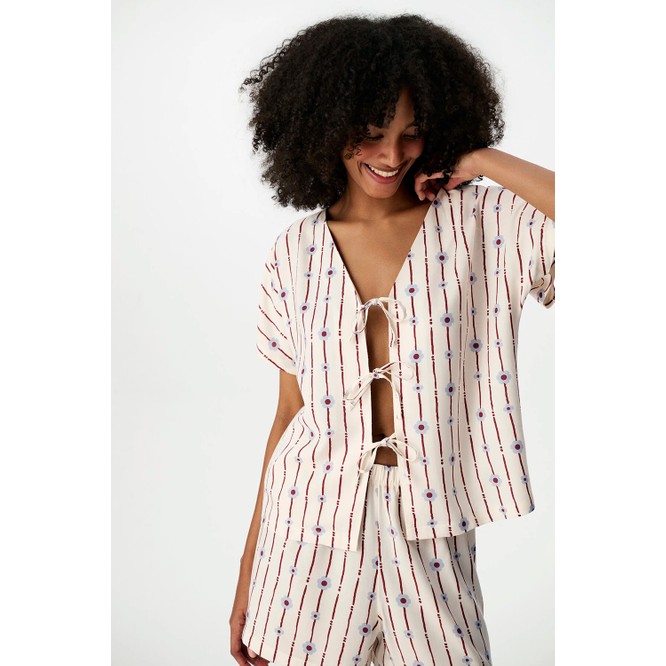 Penti Çiçekli Bliss Kısa Kollu Şort Pijama Takımı