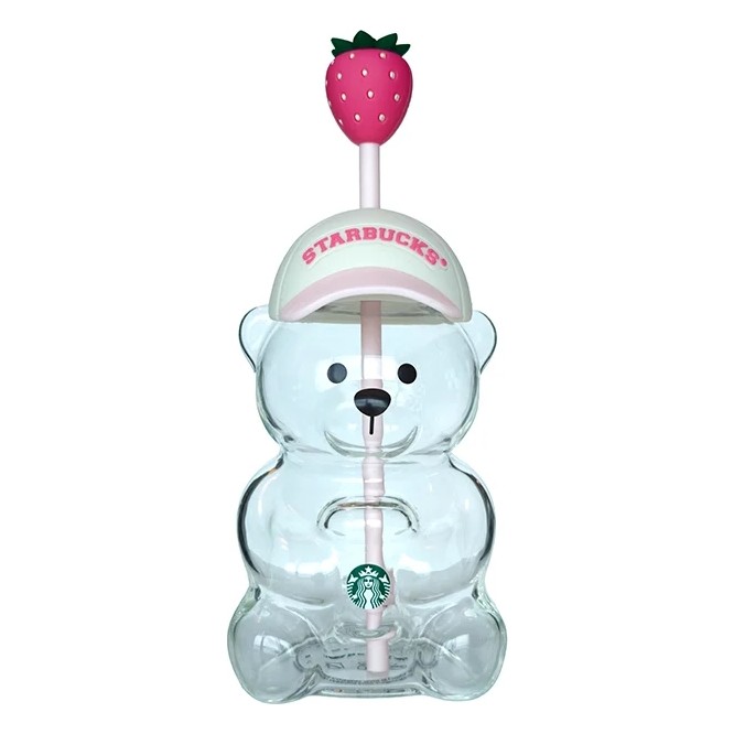 Starbucks® Bearista Çilekli Ayıcık Cam Bardak 591 ml - 11187406