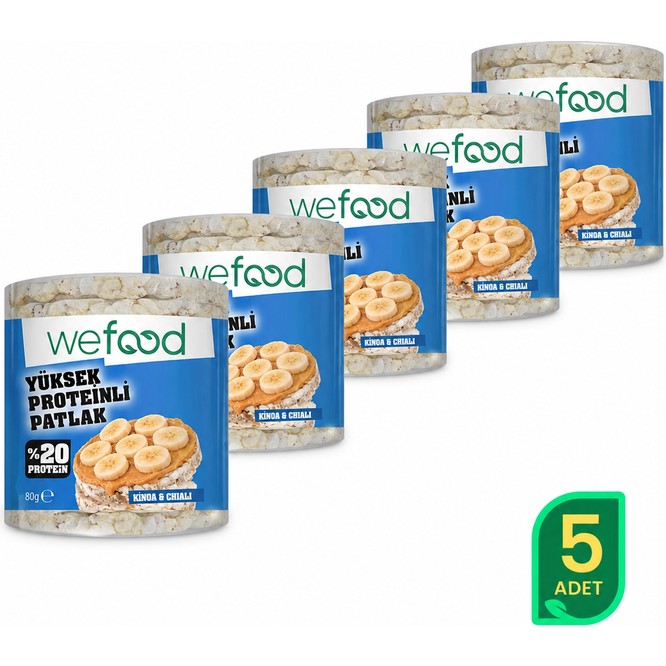 Wefood Kinoalı Protein Patlak 80 G 5'li